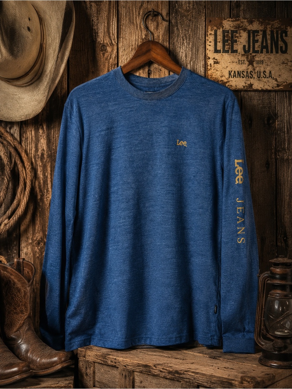 Lee Jeans| Logo Long Sleeve Men’s Shirt